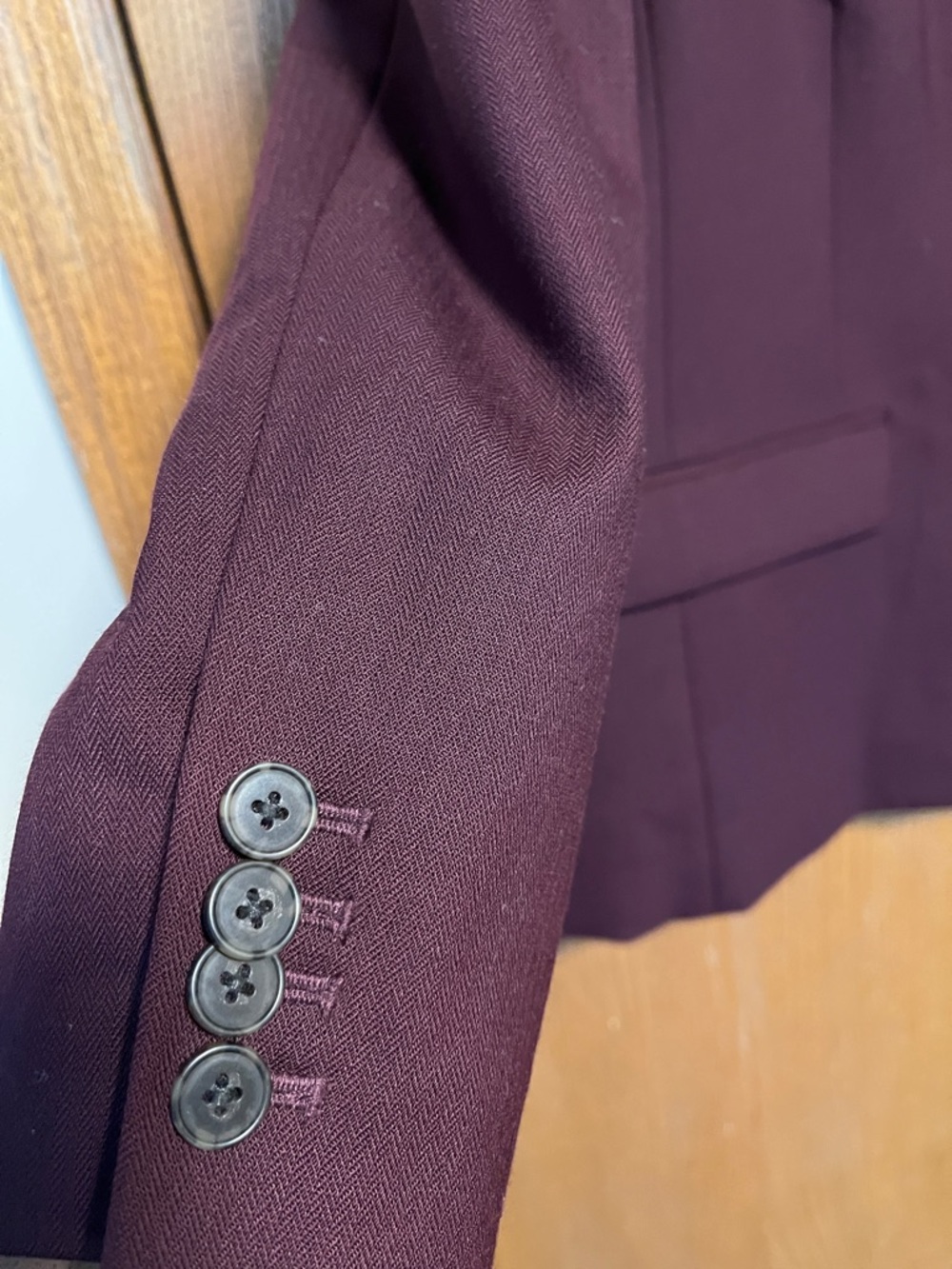 J. Crew Women's Wool Burgundy Suit - Picture 10 of 14